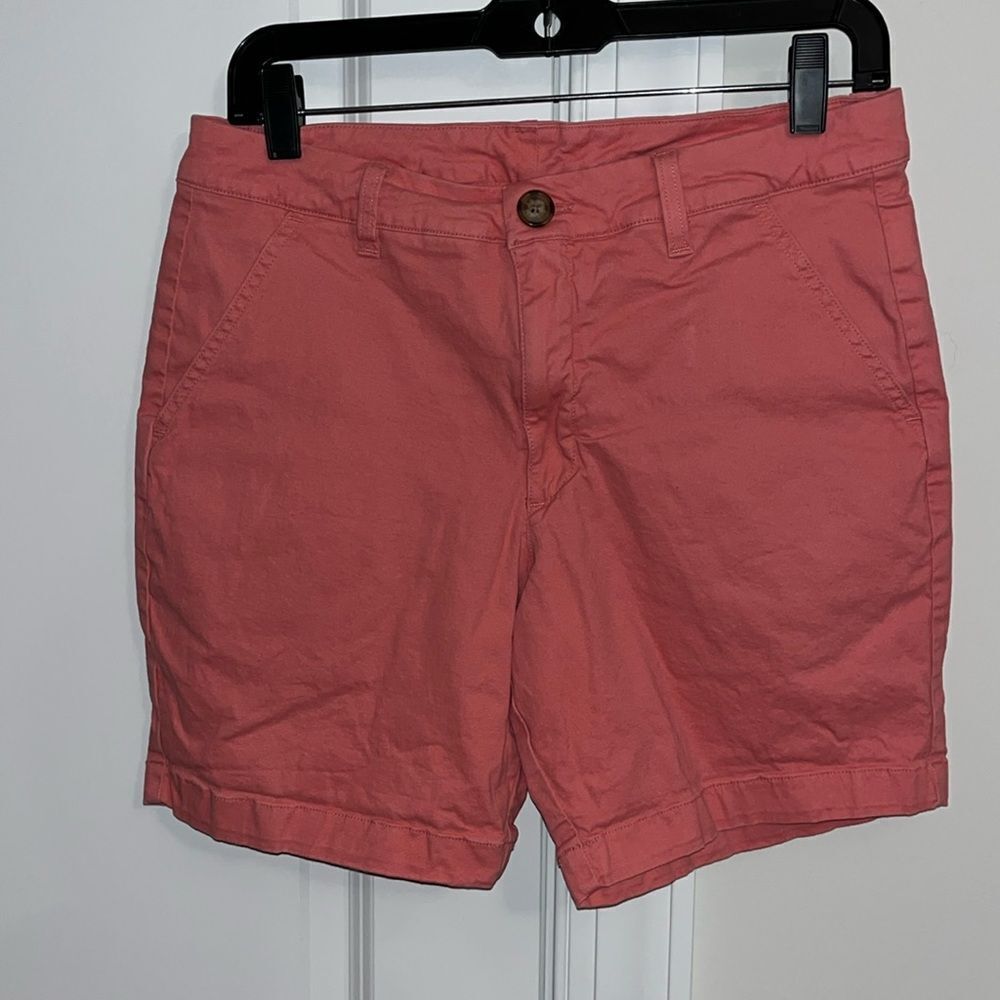 Chubbies Originals Cotton/Lycra Flat Front Chino Style 7” Salmon Pink Shorts 30